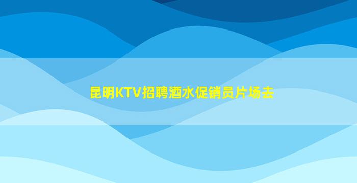 昆明KTV招聘酒水促销员片场去